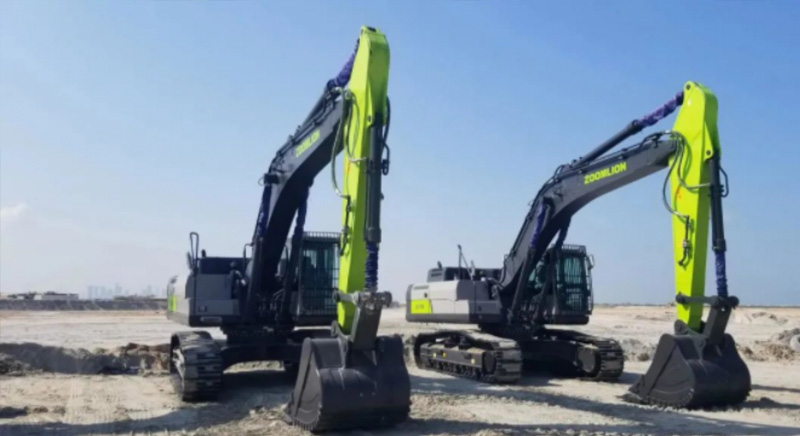 ZOOMLION Delivers Large-scale Model Excavators in Batches - Bringing Successive Orders from the UAE Customer