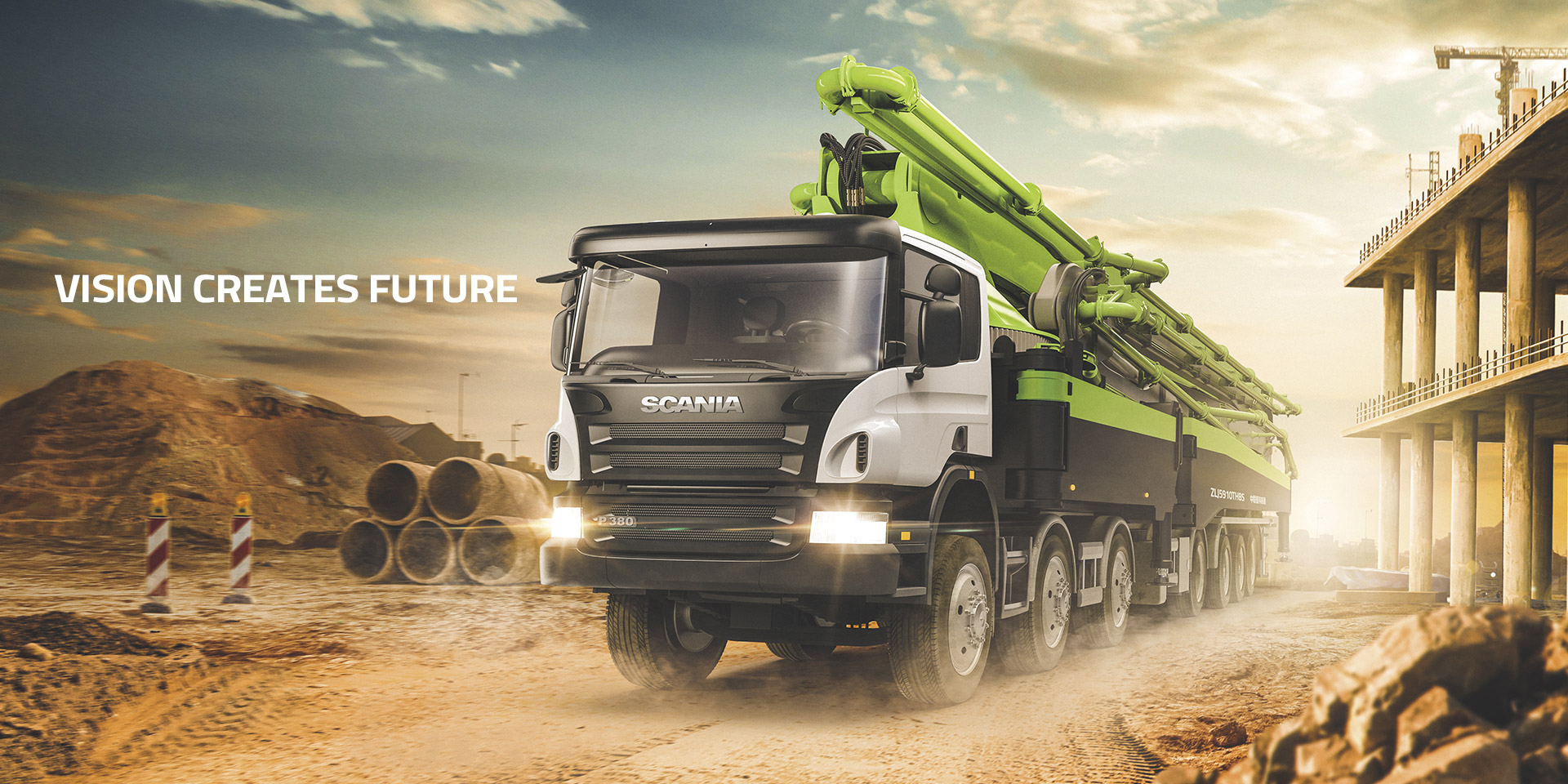 ZOOMLION construction machinery banner 2