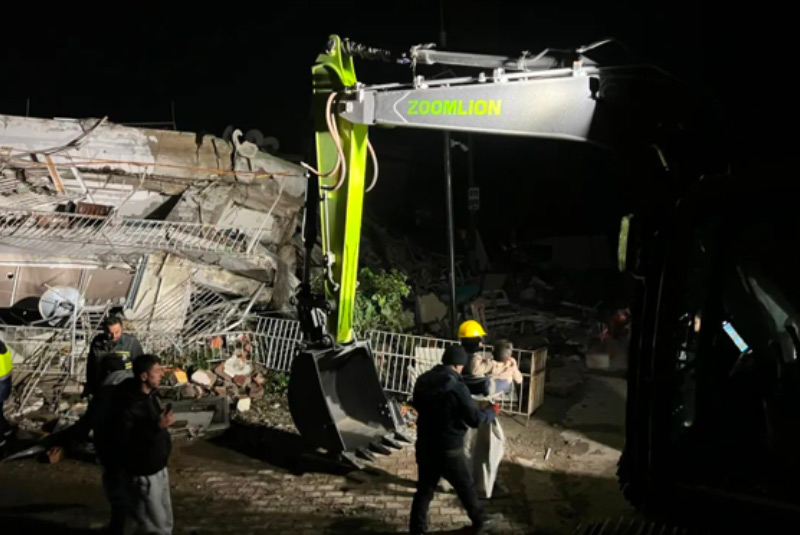 Turkey's Aurora Green on Strong Earthquake Ruins