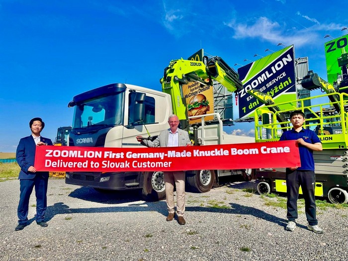 Zoomlion Delivers its First Germany-Made Knuckle Boom Crane, Strengthening European Localization Strategy