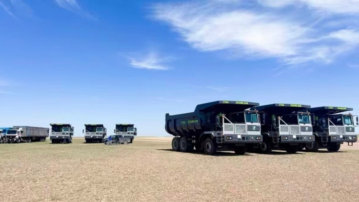 Zoomlion Mining Dump Truck ZT96A Construction Works in Mongolia