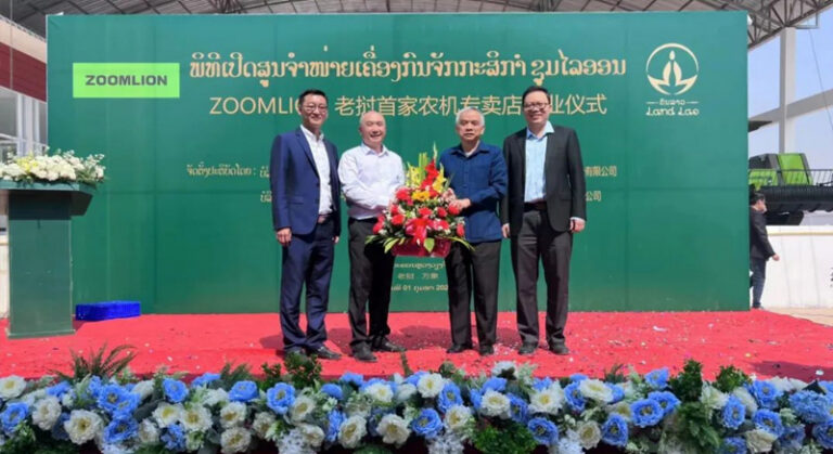 Official announcement! The first ZOOMLION agricultural machinery flagship store enters Laos