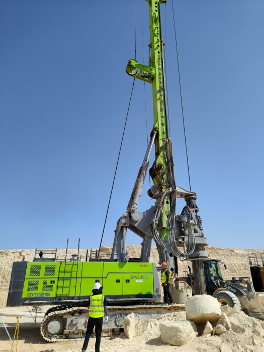 ZOOMLION Foundation Construction Saudi Arabia Quadrilateral City Project