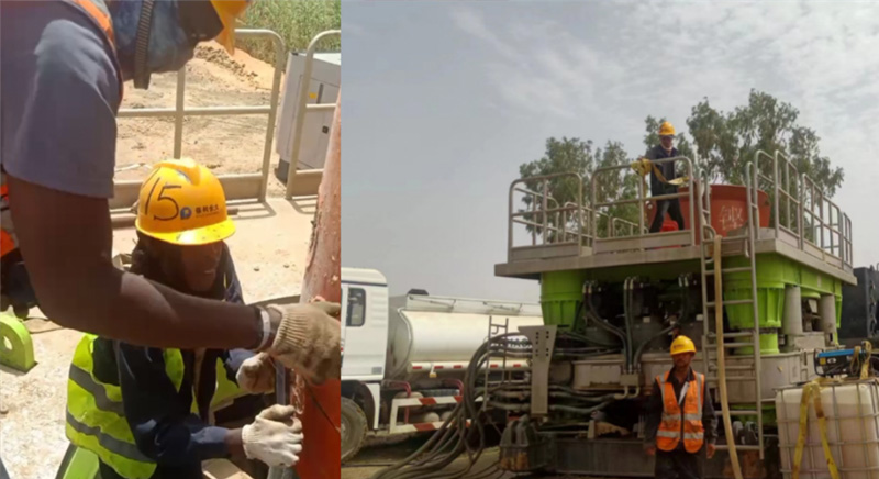 Drilling Expert for Bridge Construction in Africa! ZOOMLION's Equipment Contributes to the Construction of the Rosso Bri