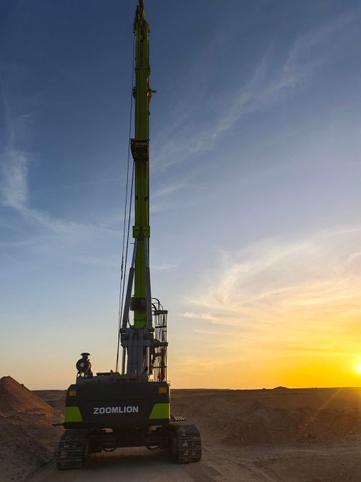 China-Algeria Joint Construction: Pioneer in Mining Railways – Zoomlion ZR360L Rotary Drilling Rig Demonstrates Chinese