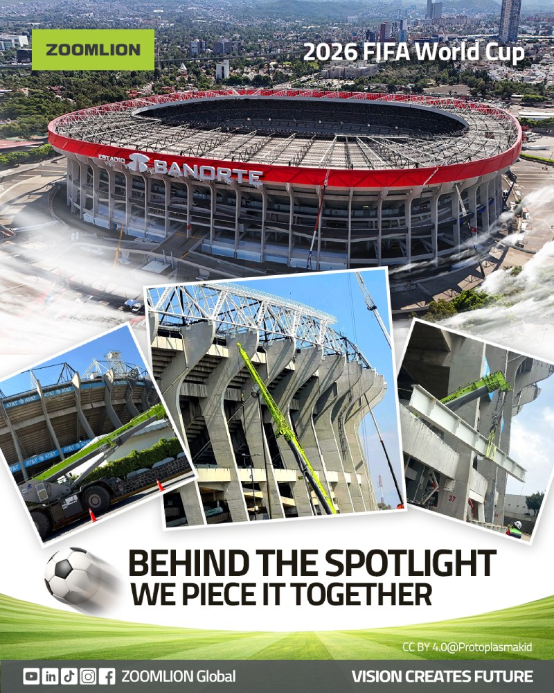 2026 World Cup Opener Kicks Off in Glory:A Legendary Venue Showcases Zoomlion's Strength