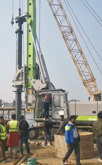 Strength of drilling ！ Zoomlion Rotary Drilling Rig Overseas Construction Show