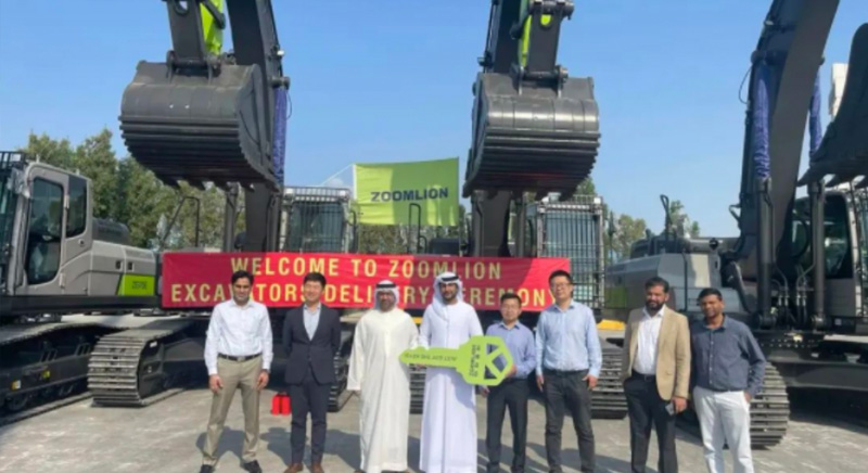 ZOOMLION Delivers Large-scale Model Excavators in Batches - Bringing Successive Orders from the UAE Customer