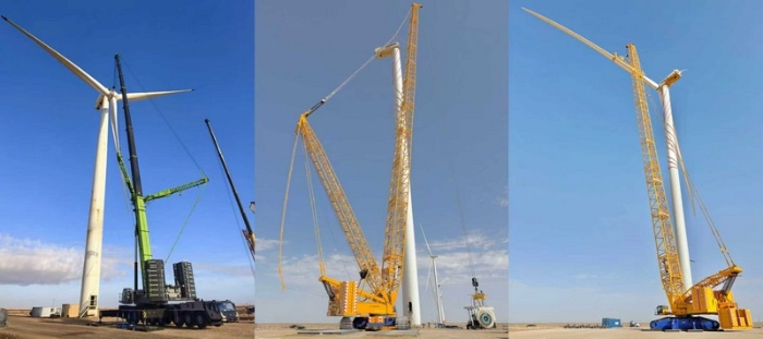Zoomlion's Large-tonnage Cranes Assists in the Construction of Morocco's Wind Power Project
